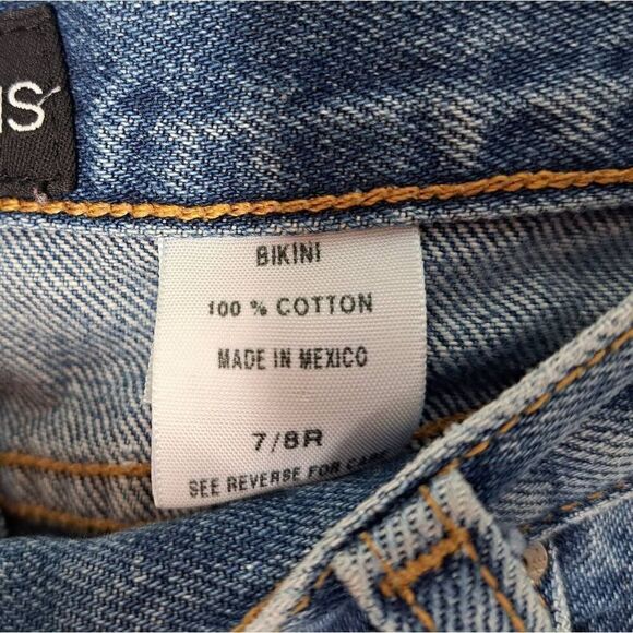 Express Jeans Vintage Y2K Women's Bikini Low Rise Flare Jeans size 7/8 Regular - Picture 6 of 7